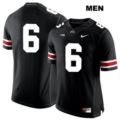 Men's NCAA Ohio State Buckeyes Kory Curtis #6 College Stitched No Name Authentic Nike White Number Black Football Jersey NO20I28MF